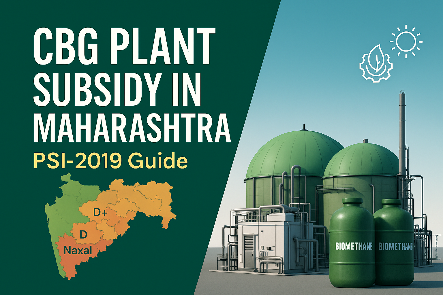 Subsidy for CBG Plant in Maharashtra - Complete Guide (PSI-2019)