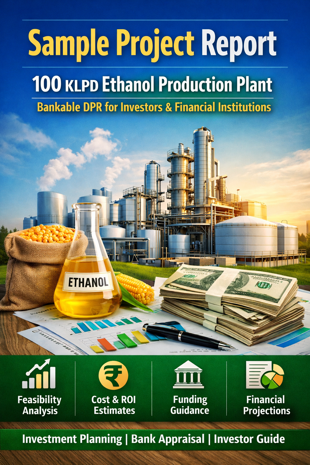 Sample Project Report for 100 KLPD Ethanol Production Plant
